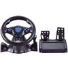 Bulevisiter Volante da gioco, volante USB da gioco auto per interruttore per Xbox per 360 per PS4 per PS2 per PS3 per PC controller da corsa USB con motore a vibrazione (3 in 1)