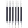 Muji - Set di 6 ricariche per penna a sfera con inchiostro gel liscio, punta fine da 0,5 mm, compatibili con penne a sfera tipo Knock e corpo gel, colore: Blu