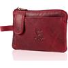 MATADOR® Autentico Cuoio Auto Chiave Borsa Portachiavi Uomo Donna Carta Tasca Porta Soldi Design di Alta Qualità Portapenne