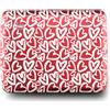 ÖGON -DESIGNS- Portafoglio in alluminio, grande capacità con chiusura in metallo, protezione RFID contro frodi e smagnetizzazione, modello Smart Case Oslo Large, Incisione Love Tag, taglia unica