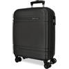 MOVOM Galaxy Cabin Suitcase, Suitcase Set, Made of ABS, a Strong and Lightweight Material, Side Combination Lock on Suitcase for Safe Travel, Nero, 40x55x20 cms, Valigia espandibile