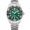 Citizen Promaster Eco-Drive BN0269-50W - Orologio da uomo, 20 bar, in acciaio/verde
