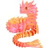 yztju Dragon Fidget drago articolato - corpo flessibile stampato 3D con giunti piegabili, figura sensoriale mobile | Rilassamento del giocattolo da scrivania per il da stress per amici di famiglia