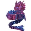 yztju Dragon Fidget drago articolato - corpo flessibile stampato 3D con giunti piegabili, figura sensoriale mobile | Rilassamento del giocattolo da scrivania per il da stress per amici di famiglia