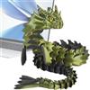 yztju Dragon Fidget drago articolato - corpo flessibile stampato 3D con giunti piegabili, figura sensoriale mobile | Rilassamento del giocattolo da scrivania per il da stress per amici di famiglia