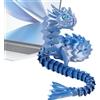 yztju Dragon Fidget drago articolato - corpo flessibile stampato 3D con giunti piegabili, figura sensoriale mobile | Rilassamento del giocattolo da scrivania per il da stress per amici di famiglia