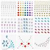 URAQT Adesivi Gemme, 9 Fogli Viso Glitter Strass Make Up per Occhi Corpo, Brillantini con Forme Diverse per Carnevale, Feste, Trucco