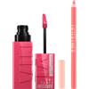 Maybelline New York Superstay Vinyl Ink Tinta Labbra Lunga Tenuta Effetto Vinilico Colore 20 Coy + Lifter Liner Matita Labbra Effetto Volumizzante Colore 06 Line Leader