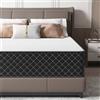 MOLPHIT Materasso 90 x 200 cm con certificazione OEKO-TEX, spessore 25 cm, materasso a molle insacchettate H3 e H4, materasso ergonomico in schiuma fredda a 7 zone, con durezza media, per supporto
