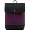 LOVEVOOK Zaino da donna elegante zaino impermeabile con scomparto per computer portatile da 15,6 pollici e custodia antifurto per gite, università, scuola e ufficio, viola-nero