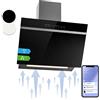 Klarstein Cappa Aspirante 60 cm, Cappa Cucina 60 cm con Aspirazione Smart e Filtro Anti Grasso Lavabile, Flusso d'Aria 514m³/h, LED RGB, IoT/Wi-Fi, Cappa Incasso Filtrante per Cucina Classe A++