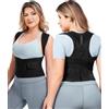 Gotoly Correttore Posturale Spalle Schiena Uomo e Donna Fascia Posturale Spalle E Schiena Busto Correttore Posturale Per Schiena Dritta Busto Raddrizza Spalle (Nero, XXL)