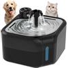Domigard Fontanella per Gatti Senza Fili, 2.8 L Fontana per Gatti, Distributore Acqua Cani con Sensore di Movimento, Batteria da 3600 mAh, Design Silenzioso, Purificazione Multipla (Nero)