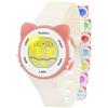Ayybboo Orologio per Bambini, Orologio Illuminato a 7 Colori,Orologio Digitale per Bambini Impermeabile 3ATM per Bambini e Bambine da 4 a 12 Anni (Bianco)
