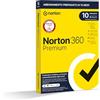 NortonLifeLock Norton 360 Premium 2025, Antivirus 10 dispositivi, 15 mesi rinnovo automatico,prodotto fisico
