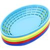 Youngever 15 Pacchi Cestini per Alimenti, Cestino Fast Food, Cestini di Plastica per la Frutta, 5 Colori Assortiti