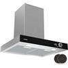 Klarstein AirNova - Cappa da Cucina da 60cm, Cappa Aspirante a Parete, 620 m³/ora, Efficienza Energetica A++, LED: 6500K, Silenziosa: 49 dB, Acciaio Inox, Ricircolo & Scarico