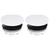 QUARKZMAN 2 Pz Copertura Foro Lavello Cucina, 2 Pollici Copertura Foro Rubinetto in Acciaio Inox Tappo Foro Piastra per Fori Superiori Accessori Lavello Cucina Bagno, Bianco