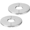 ALI2 2 pezzi rosone miscelatore doccia,rosone rubinetto, copertura tubo in acciaio inossidabile per rubinetti da doccia, rubinetti da cucina bagno (diametro interno 40 mm-diametro esterno 140 mm)
