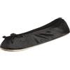 isotoner - Pantofola da donna in raso, con fiocco, suola scamosciata, (Sabbia da sera.), 39/40 EU