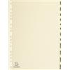 Exacompta 1212E Divisori e Segnaletica, 21x29.7 cm, Avorio