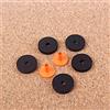 Alnicov 5Pcs Drum Cymbal Stand 10mm di spessore Rondelle in feltro + 2Pcs Maniche lunghe in plastica con flangia per piatti
