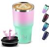 Grsta Tazza Termica, 20oz Thermos Caffe, Senza BPA, Mantiene Caldo per 6 Ore/Freddo 8 Ore, Borraccia Termica, Senza Perdite, Travel Mug, Doble Aislamiento, Borraccia per Campeggio, Viaggio, Fitness, Yoga
