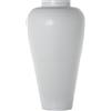 DRW Vaso da pavimento in metallo ferro bianco Ø49x89 cm