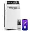 Klarstein Condizionatore Portatile 4in1: Climatizzatore Casa, Ventilatore Aria Fredda 7.000 BTU/2,1 kW, Aria Condizionata Portatile, Night Mode, Smart App, Telecomando, Fino a 34 m², Classe A, Bianco