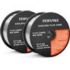 FEIFANKE Filo Animato No Gas 0,9MM 2KG Filo Saldatrice E71T-GS Bobina Di Filo per Saldatura Universale MIG MAG D100 per Saldatrice, 2 Pezzi