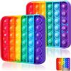 Steemjoey Pop it, Push Bubble Antistress Pop Gioco Sensoriale Giocattolo in Silicone Sensory Toy Set, Multicolor Educativo per la Matematica Rilassante Popit Adulti e Bambini [Casuale]