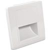 LIGHTWORLD24 Welt der Lichter LIGHTWORLD24 Faretto LED da Incasso per Parete - Luce Scala 1,5W 3000K Bianco Caldo, IP30, 230V, Quadrato, Lampada da Interni, Colore Bianco