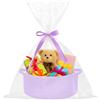 powerking piccolo cesto tessuto con sacchetti regalo e nastri, scatola di petto regalo decorativo vuoto, cesto regalo per bambini per asilo materno, scaffale di stoccaggio Bin Organizer Cubo