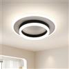 SENQIU Plafoniera LED Moderno, Ø30CM 28W Lampada da Soffitto LED Rotonda