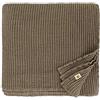 Linen & Cotton Coperta Plaid Copriletto Waffel in Misto Tessuto Enzo - 48% Lino, 52% Cotone, Tortora Taupe (150 x 210 cm) Copridivano Trapunta Trapuntato Estivo Inverno Primaverile per Letto Divano