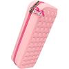 Online Barbie - Astuccio in silicone con cuori 3D, ideale per la scuola, con cerniera Barbie per riporre penne, ecc