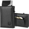 TEEHON Portafoglio Uomo Slim con Chiusura Magnetica & Protezione RFID Piccolo Pelle