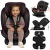 Lionelo Bastiaan i-Size Seggiolino Auto Evolutivo 4-in-1 per bambini 0-12 Anni (40-150 cm) ISOFIX, 21 Regolazioni, Girevole 360° Protezione Laterale, Nero Rosso