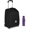 Invicta Trolley Scuola Fisso New Benin Solid, Nero, 2 in 1, Doppio Uso, Trolley e Zaino, Zaino Scuola Viaggio, Ragazzo e Ragazza Borraccia, Viola, Borraccia Termica in Ac
