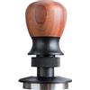VINATO Pressa Caffè Espresso Professionale - Tamper Caffè 53.3mm con Sistema a Pressione Costante 30lbs, Profondità Regolabile, Impugnatura in Noce e Base in Acciaio Inox 304