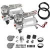 JDMSPEED Nuovo 12 Volt Dual Chrome 440C 200 PSI Compressore D'aria Kit 440C