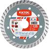 EXTOL PREMIUM Disco diamantato Turbo Long Life, taglio asciutto e bagnato, 125 x 22,2 mm