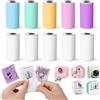 WCZ 10 Rotoli Carta Adesiva Compatibili con ORGSTA S002, Memoking T02 Q02E | Rotolo di Carta da Stampa 2 per Fotocamere Istantanee per Bambini, Colorata, per Lovcoyo X6 e Mini Stampante Termica