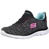 Skechers Summits Quick Getaway Donna, Nero/Azzurro., 35.5 EU