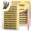 LASHVIEW Kit di estensione per ciglia autoadesive per ciglia, 10 - 16 mm, con tweezer, senza colla, naturale, autoadesivo, fai da te (NM03-D)