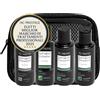 HC Prestige Kit Viaggio Capelli Volume - 4x100ml - Shampoo Volumizzante, Fluido Volume, Maschera Densificante, Shampoo Detox - Vegan, Senza Solfati - Con Aminoacidi - Made in France