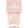 Nails Inc Topless Renee (rosa) - Smalto gel senza UV - manicure 1-step con durata fino a 8 giorni - asciugatura rapida, vegano & 21-free - per bambini & adulti - senza base/top coat