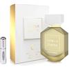 RESAES Resistant and aesthetic Profumo alla vaniglia Charm Eau de Parfum 100 ml, profumo arabo a lunga durata, con atomizzatore ricaricabile da 5 ml, fragranza con note di fiori di albicocca, gelsomino, vaniglia e caramello