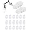 SPORTS WORLD VISION Naselli In Silicone Morbido Di Qualità Premium - Naselli A Pressione A Forma Di A A Goccia O Da Avvitare - 4 Diverse Dimensioni, 11 Mm, 13 Mm, 15 Mm, 17 Mm