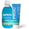 IMPROIC collutorio e dentifricio per impianti dentali (2 pezzi) | Acido ialuronico, microargento medico, fluoro e sostanze naturali | Protegge i denti e gli impianti dentali